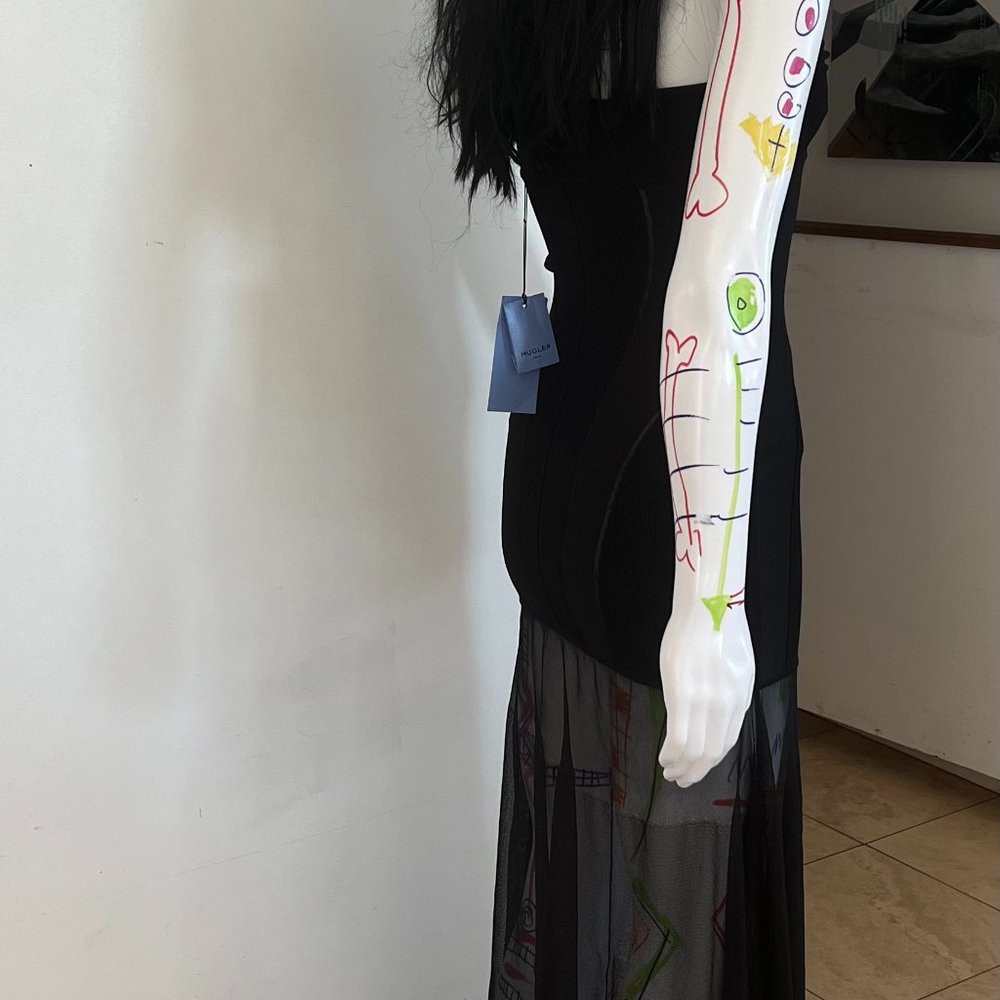 Mugler Black Gown